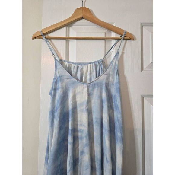 Free People full on maxi slip cami dress with peplum hem in tie dye XS - Picture 6 of 10
